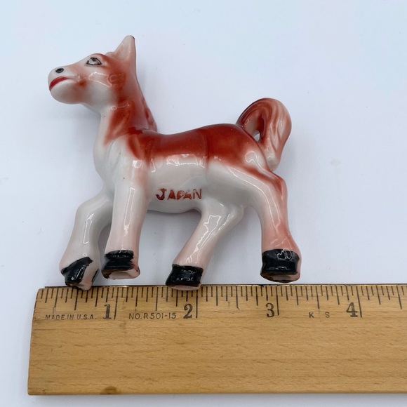 Sweet 🐴 Little Smiling Vintage Pony Horse Figurine Made in Japan Porcelain - Picture 13 of 16